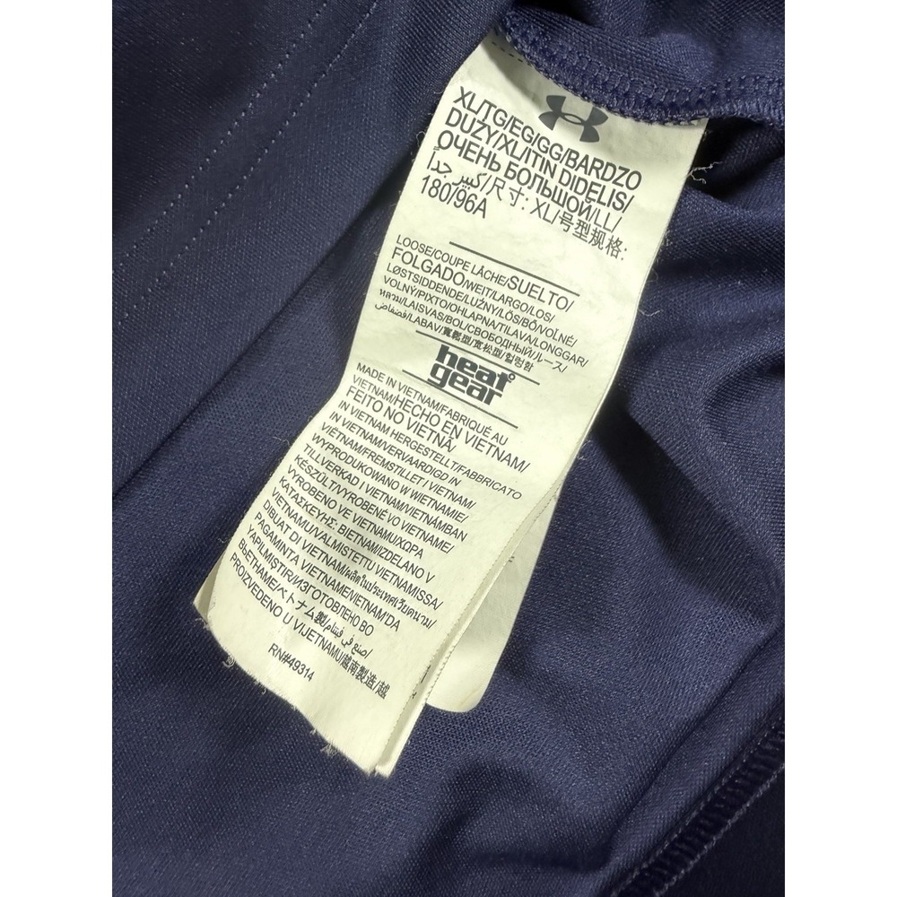 Under Armour‎ HeatGear Men's XL Polo Shirt Blue Performance Golf Athletic - Picture 11 of 16